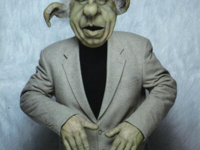 Création d'une marionnette de Philippe Gildas en Yoda